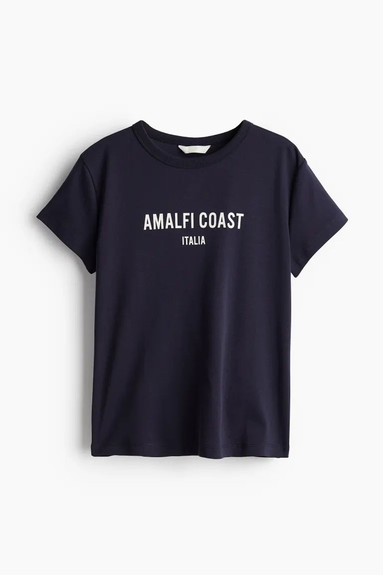 Fitted Cotton T-shirt | H&M (US + CA)