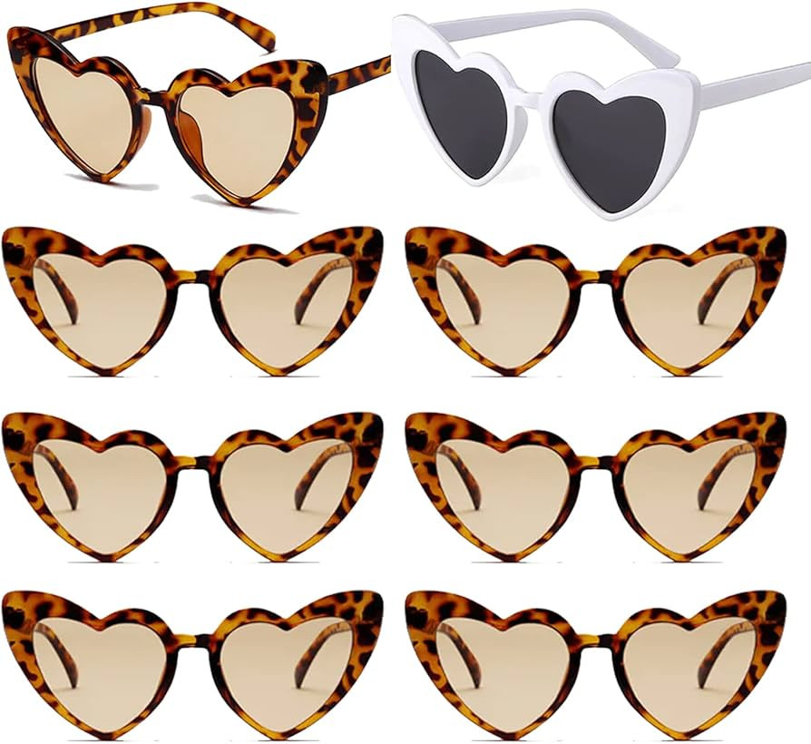 Bachelorette Party Favors Heart Shape Sunglasses,Retro Cat Eye Sunglasses Bridesmaid Proposal Gif... | Amazon (US)