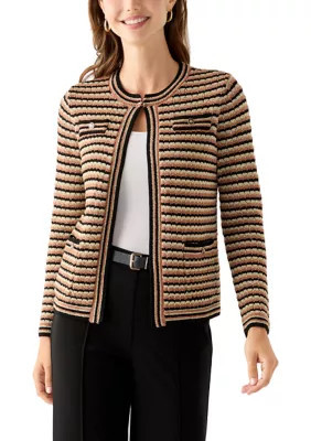 Anne Klein Women's Textured Cardigan, Small | Belk