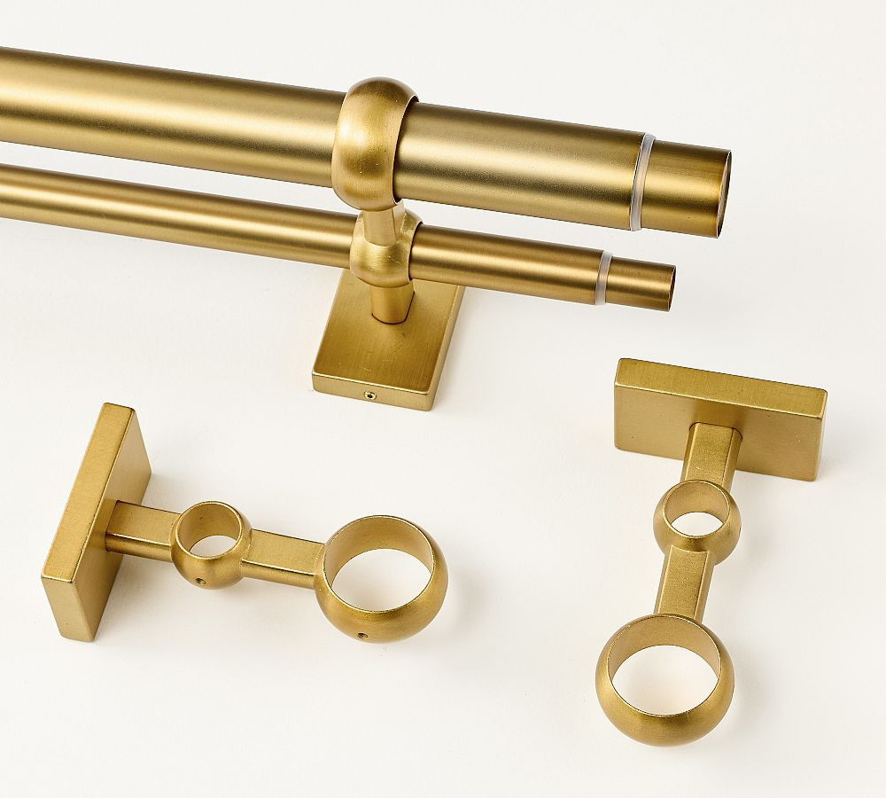 Standard Double Curtain Rod & Wall Bracket | Pottery Barn (US)