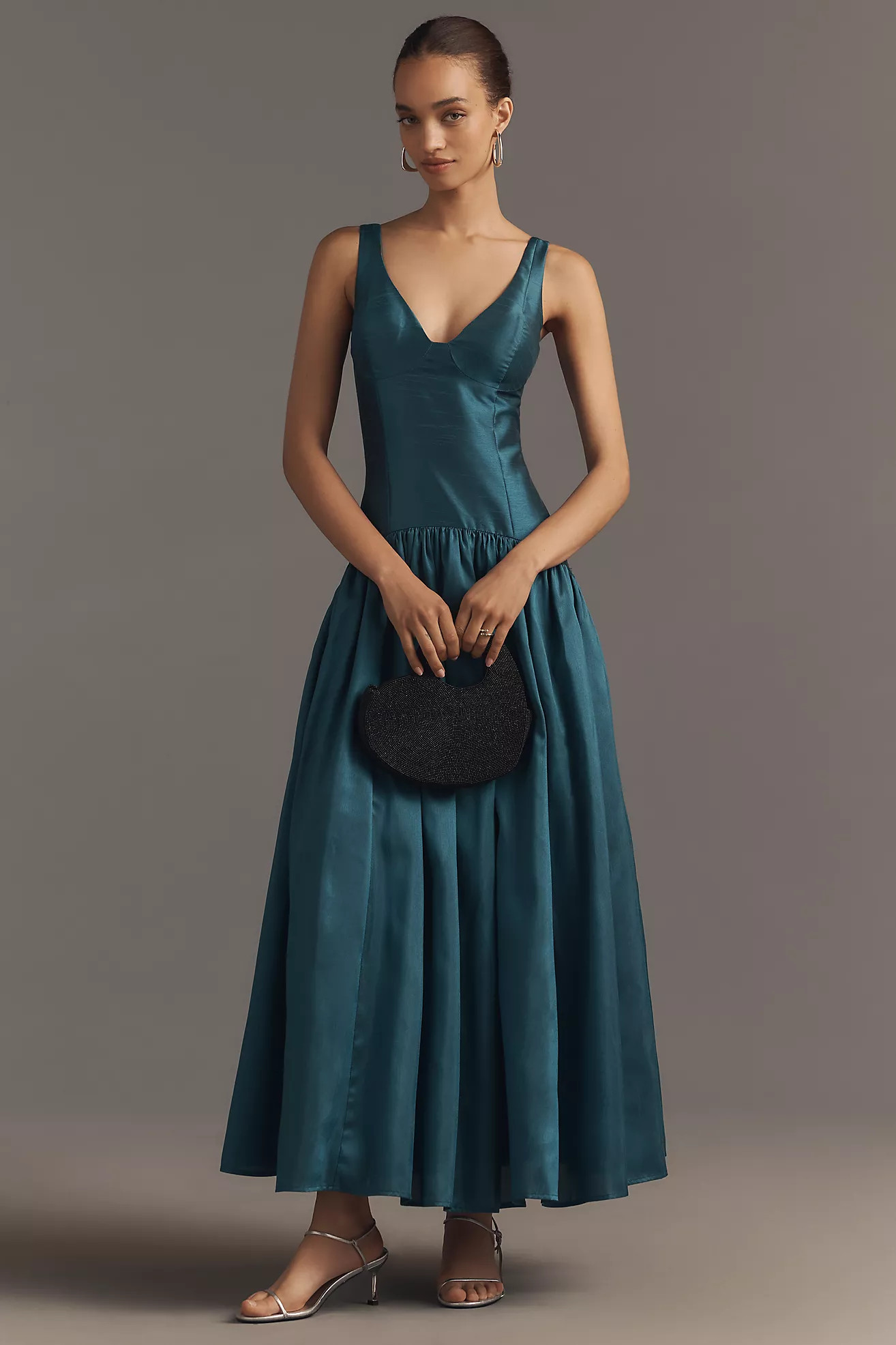 Hutch Gabriella V-Neck Drop-Waist Maxi Dress | Anthropologie (US)