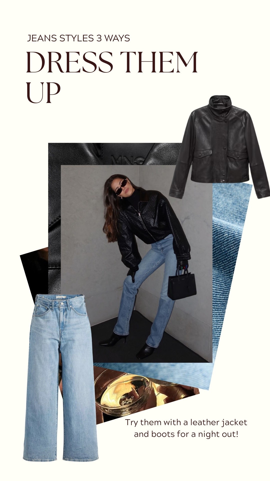 How to style these adjustable Levi jeans: dress them up with a leather jacket 

#LTKSeasonal