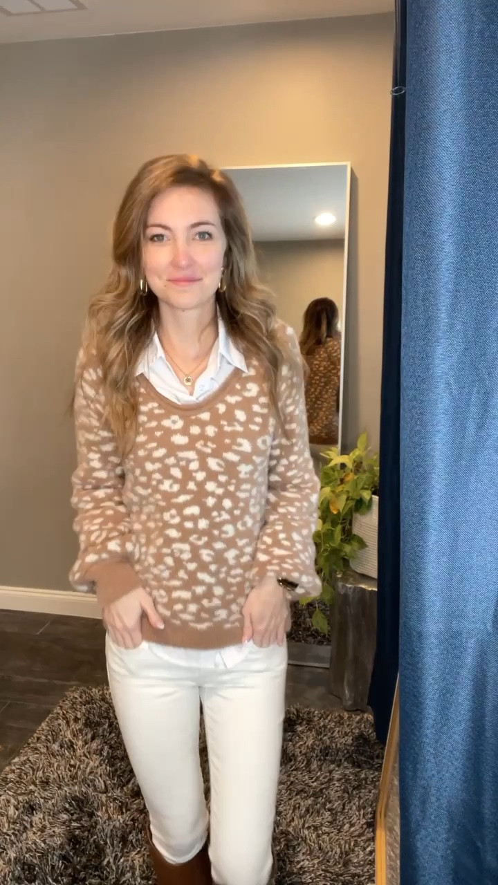 Cute and comfortable office sweater looks! Perfect outfits For the working mom! 
I love pairing my favorite sweater with a white button down collared shirt that is peeping through!

These are my favorite looks for January February March when it is still chilly!

#LTKsalealert #LTKstyletip #LTKworkwear