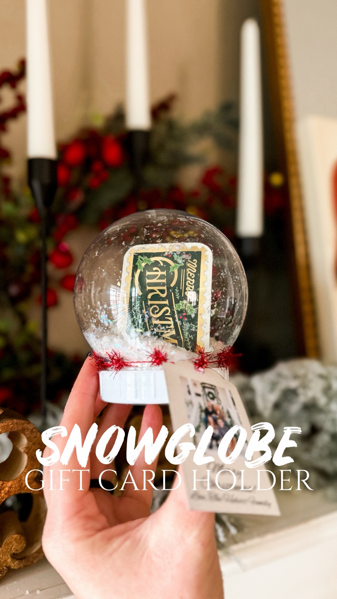 Christmas 🎄 gift idea 
Snow glow gift card holder
❄️☃️❄️☃️
Super easy and a fun way to spread cheer!  @target @dollarstore 

#LTKGiftGuide #LTKHoliday #LTKFindsUnder50