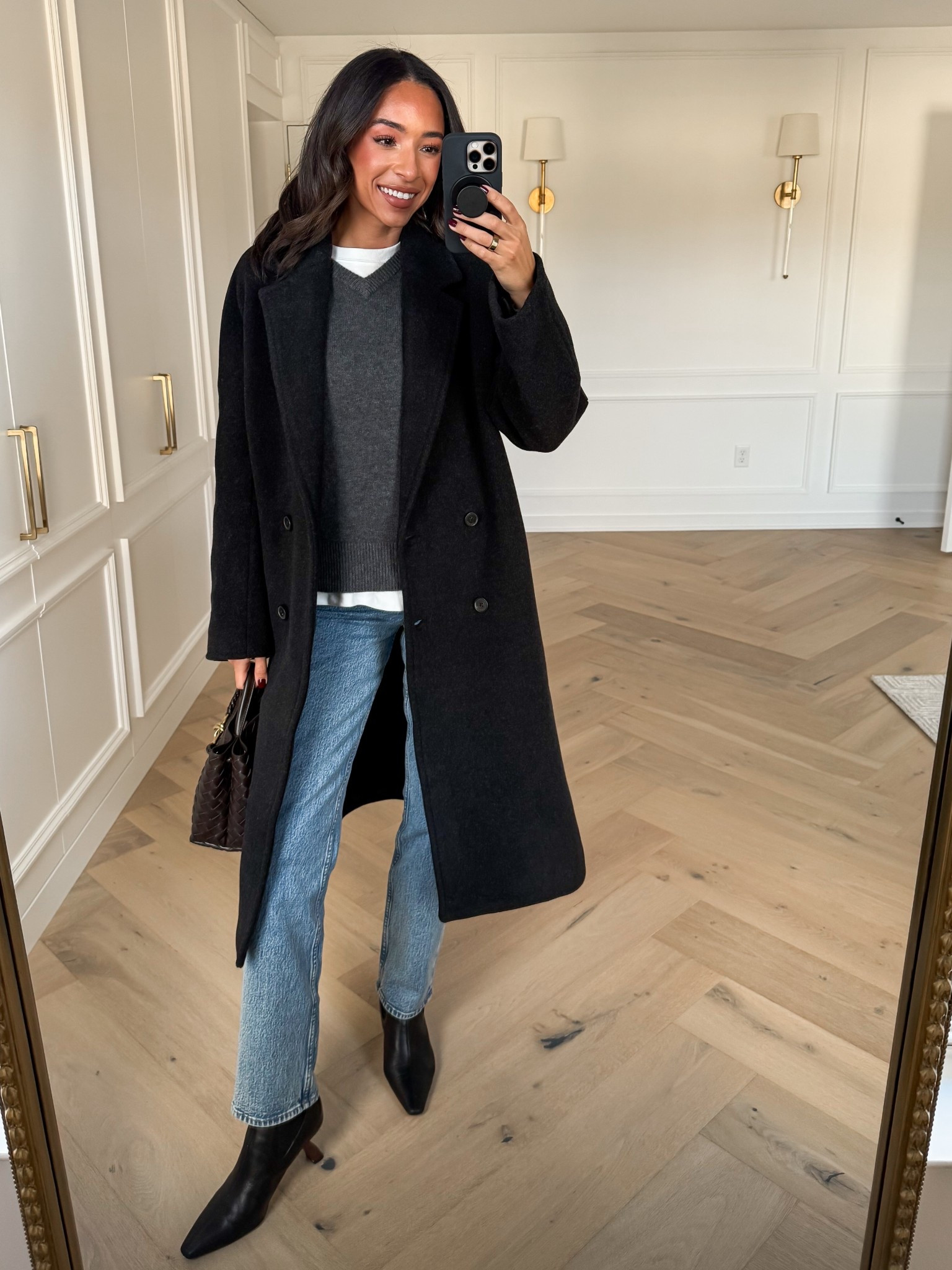 winter casual outfit 🩶 size Small cashmere sweater, S oversized tee (perfect length for layering), 26 long jeans (pre-bump), Small wool/cashmere coat Winter outfit Winter fashion Wool coat Winter coat Jeans Denim Winter workwear

#LTKWorkwear #LTKSeasonal #LTKFindsUnder100