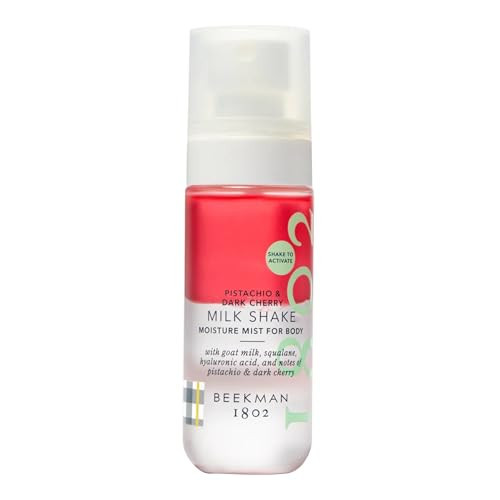 Beekman 1802 Pistachio & Dark Cherry Milk Shake Body Mist – 2.0 fl. oz – Instantly Moisturizes, Hydrates & Softens – With Hyaluronic Acid, Squalane, & Jojoba Oil - Good for Sensitive Skin | Amazon (US)