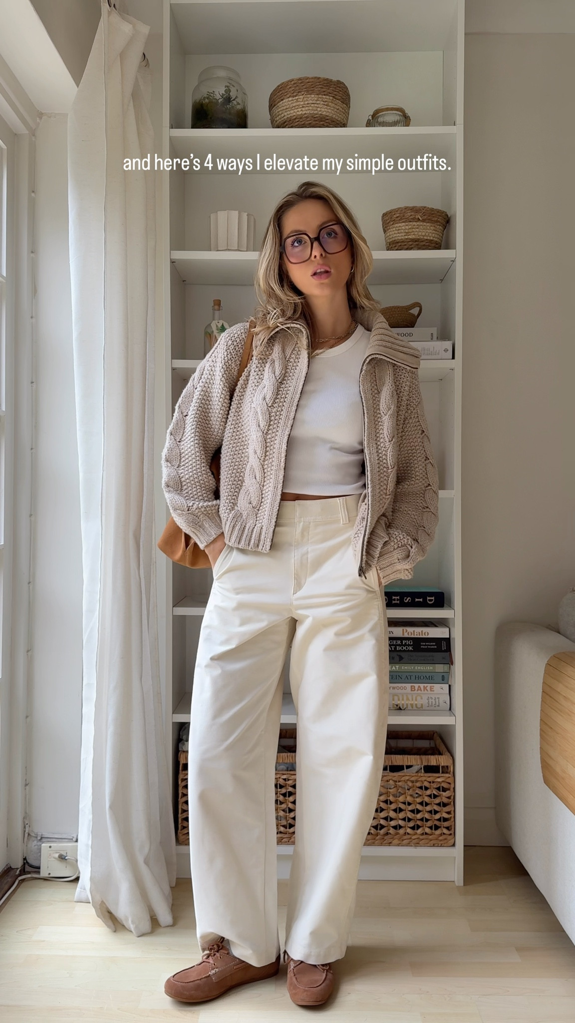 Simple autumn outfit but elevated with accessories 🧢👜

Neck scarf, tonal outfit, autumn outfit, Boden, cable knit, neutral outfit, winter whites, cap, studded belt, suede accessories, tan, plaid shirt, check shirt, Uniqlo, barrel leg, style tips, accessories 

#LTKwinter #LTKuk #LTKautumn