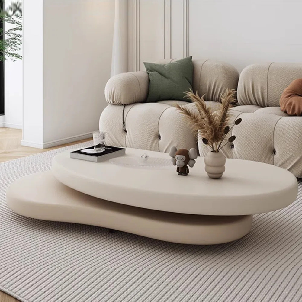 Orren Ellis Cream Style Simple Coffee Table Coffee Table | Wayfair | Wayfair North America