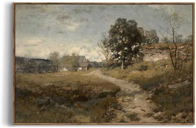 Framed Canvas Wall Art for Bedroom - Large Oversize 24x36 Ready to Hang Living Room- Vintage Farm... | Amazon (US)