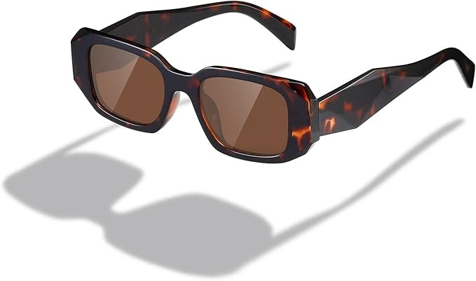 kimorn Rectangle Trendy Sunglasses for Women Men Retro Trendy Sun Glasses 90’s Vintage Square F... | Amazon (UK)