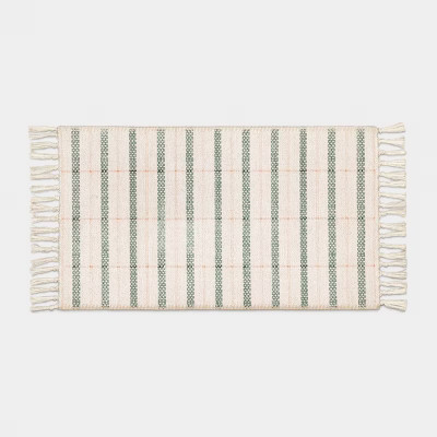 Spring Plaid Scatter Accent Rug - Pink/Green/Ivory - Threshold™ | Target