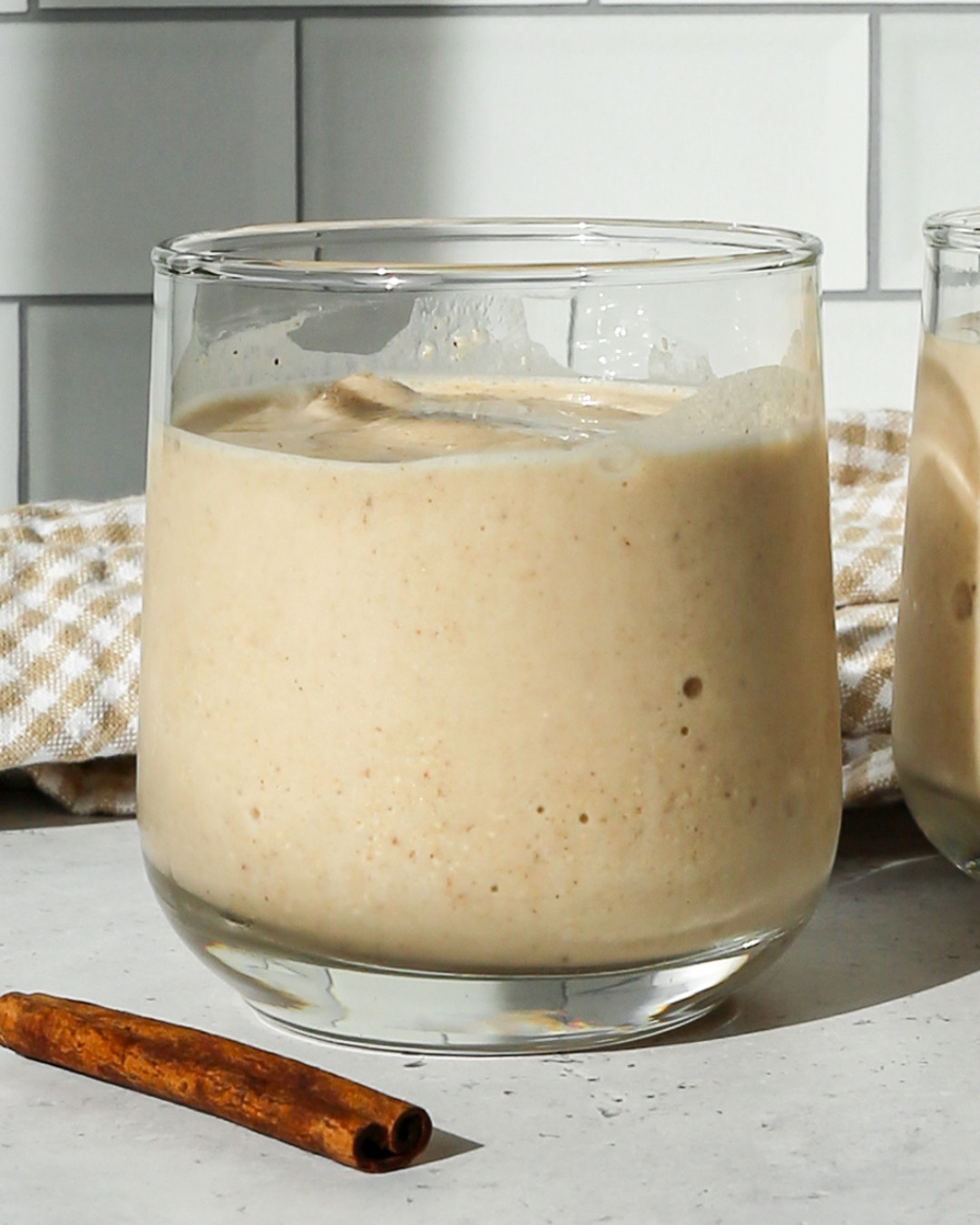 If you are making this Vanilla Chai Protein Smoothie you are going to want the right tools to do it 🤎🫚 I linked my favorite blender: the Vitamix Explorian is an absolute workhorse and makes the creamiest smoothies every single time. I also linked the Sunwarrior Vanilla Protein Powder which is what I use in this recipe and it is so good. And because a smoothie this pretty deserves a beautiful glass to be served in, I linked two of my favorite options, a gorgeous double old fashion glass (it's in the photo) and the cutest ribbed glass tumblers with lids and glass straws that are perfect for on the go. The full recipe is on the blog and everything is linked here! 🔗 

 #LTKdayinmylife #LTKfoodie #LTKHome