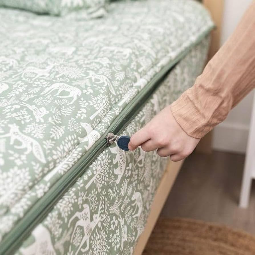 Beddy's Fantasy Woodland Girls Durable Zipper Bedding for Kids, Bed in a Bag, Green Sheets & Comf... | Amazon (US)