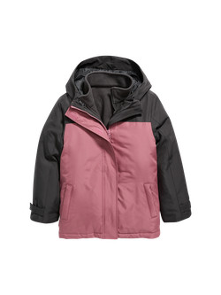 Color-Blocked Water-Resistant 3-In-1 Snow Jacket for Girls | Old Navy (CA)