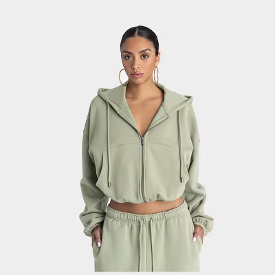 KBB by KAHLANA Women's 'The Zip-Up Hoodie' - Olive Green M | Target