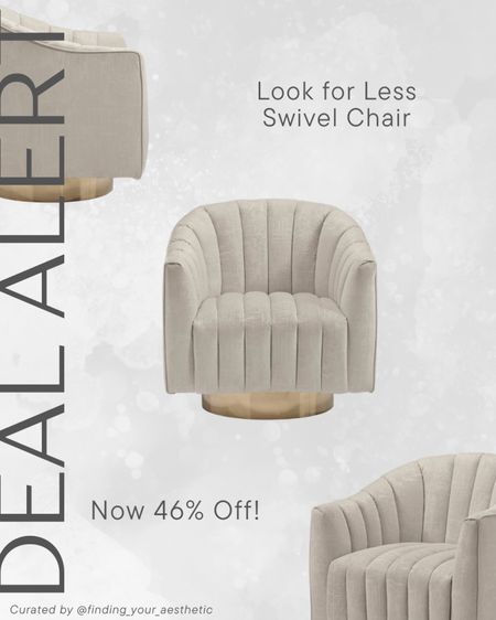 This designer look for less modern swivel chair is on sale for the best price I've seen  

Modern accent chair
Velvet accent chair
Neutral modern chair
Amazon home deals
Amazon daily deals 

#LTKSaleAlert #LTKHome