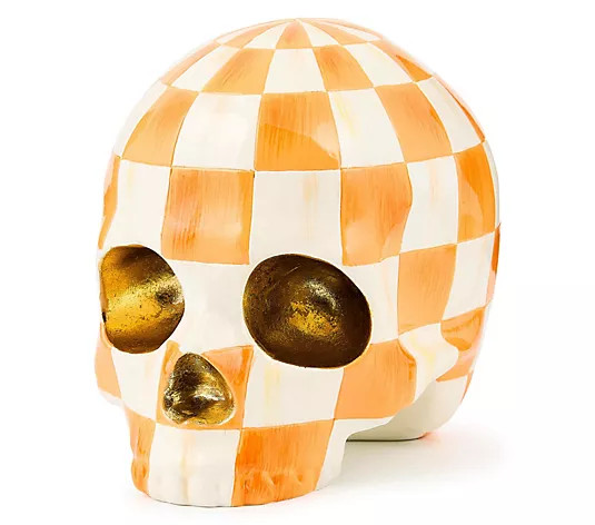 MacKenzie- Childs Haunted House Skull Figurine - QVC.com | QVC