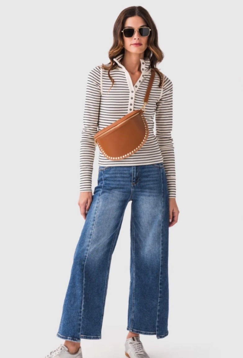 Risen Barrel Uneven Hem Jeans $74

#LTKOver40 #LTKTravel #LTKootd