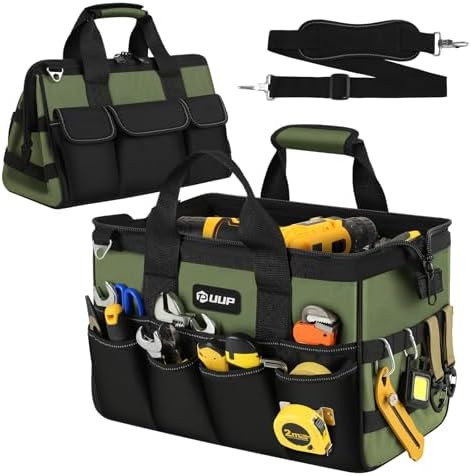 Heavy Duty Tool Bag 15-Inch, 16-Pocket Portable Empty Tool Box Organizer Storage, Toolbox Organiz... | Amazon (US)