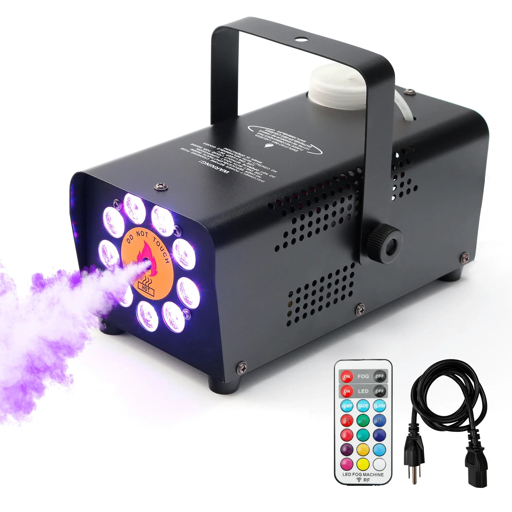 TCFUNDY 500W Fog Machine w/ LED RGB 9IN1 Fogger Smoke Maker with Wireless Remote Controller - Wal... | Walmart (US)