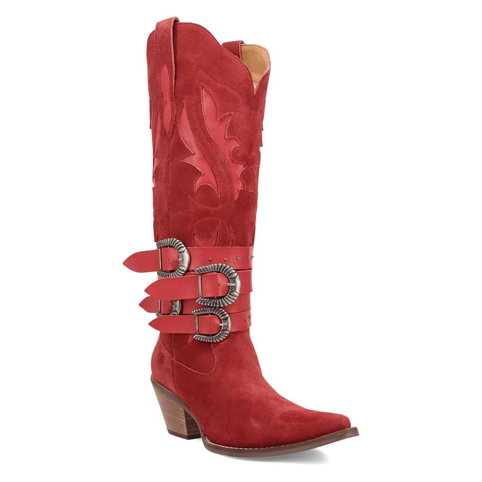 Dingo Buck Wild Women's Suede Leather Boots, Size: 9.5, Red | Kohl's