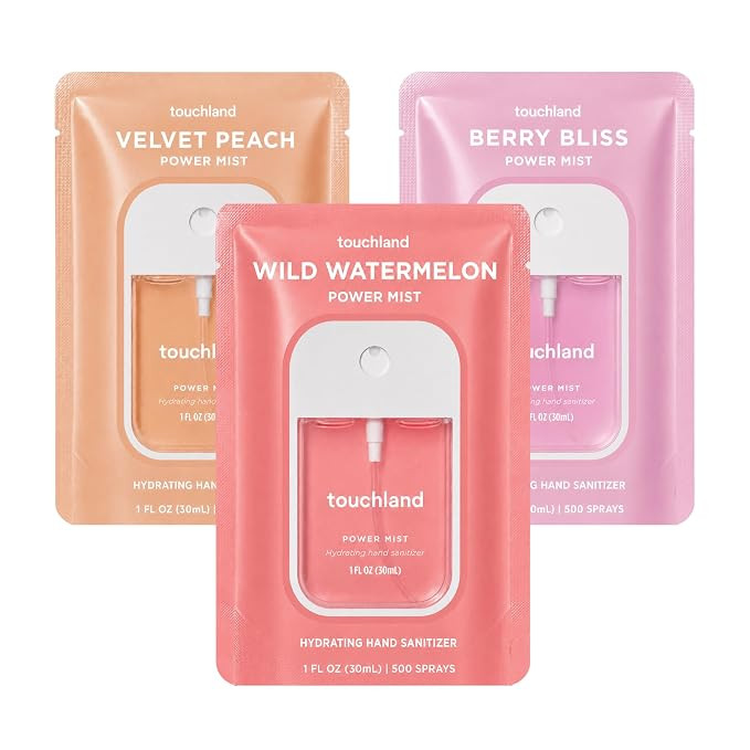 Touchland Hand Sanitizer Spray, Juicy Trio - 3 x 1 FL OZ | Amazon (US)