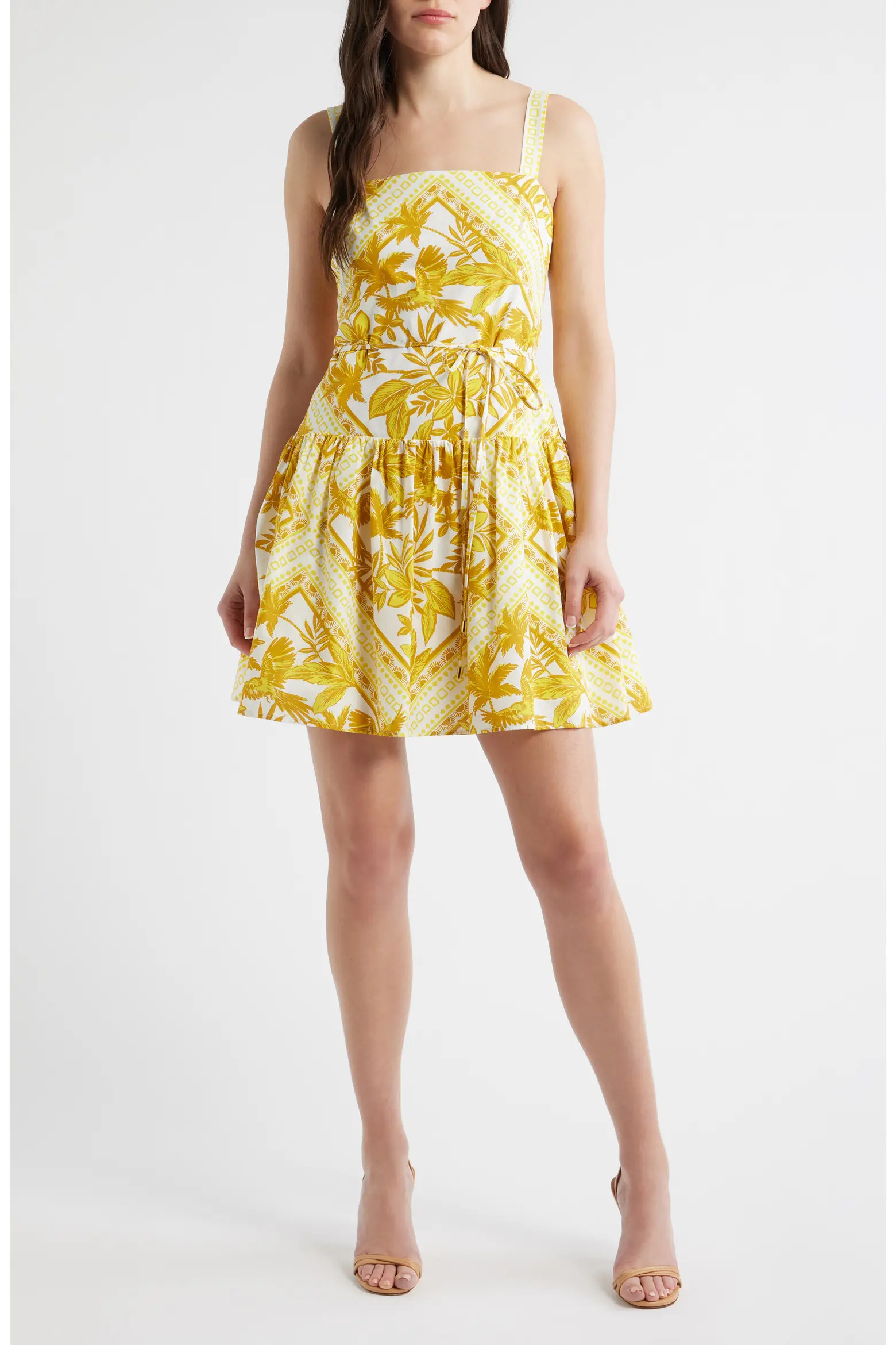 Julia Jordan Mixed Print Cotton Minidress (Women) | Nordstrom | Nordstrom