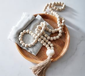 Mango Wood Contentment Beads PinterestFacebookXCopy Link Email Print | Pottery Barn (US)