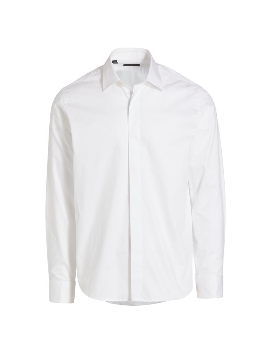 Shop Saks Fifth Avenue COLLECTION Travel Tuxedo Shirt | Saks Fifth Avenue | Saks Fifth Avenue