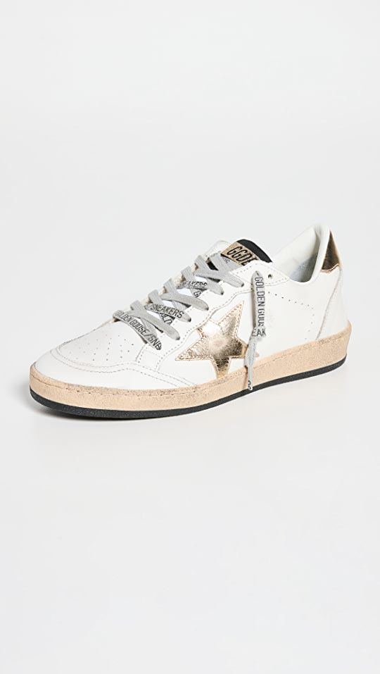 Ballstar Leather Upper Laminated Star Sneakers | Shopbop