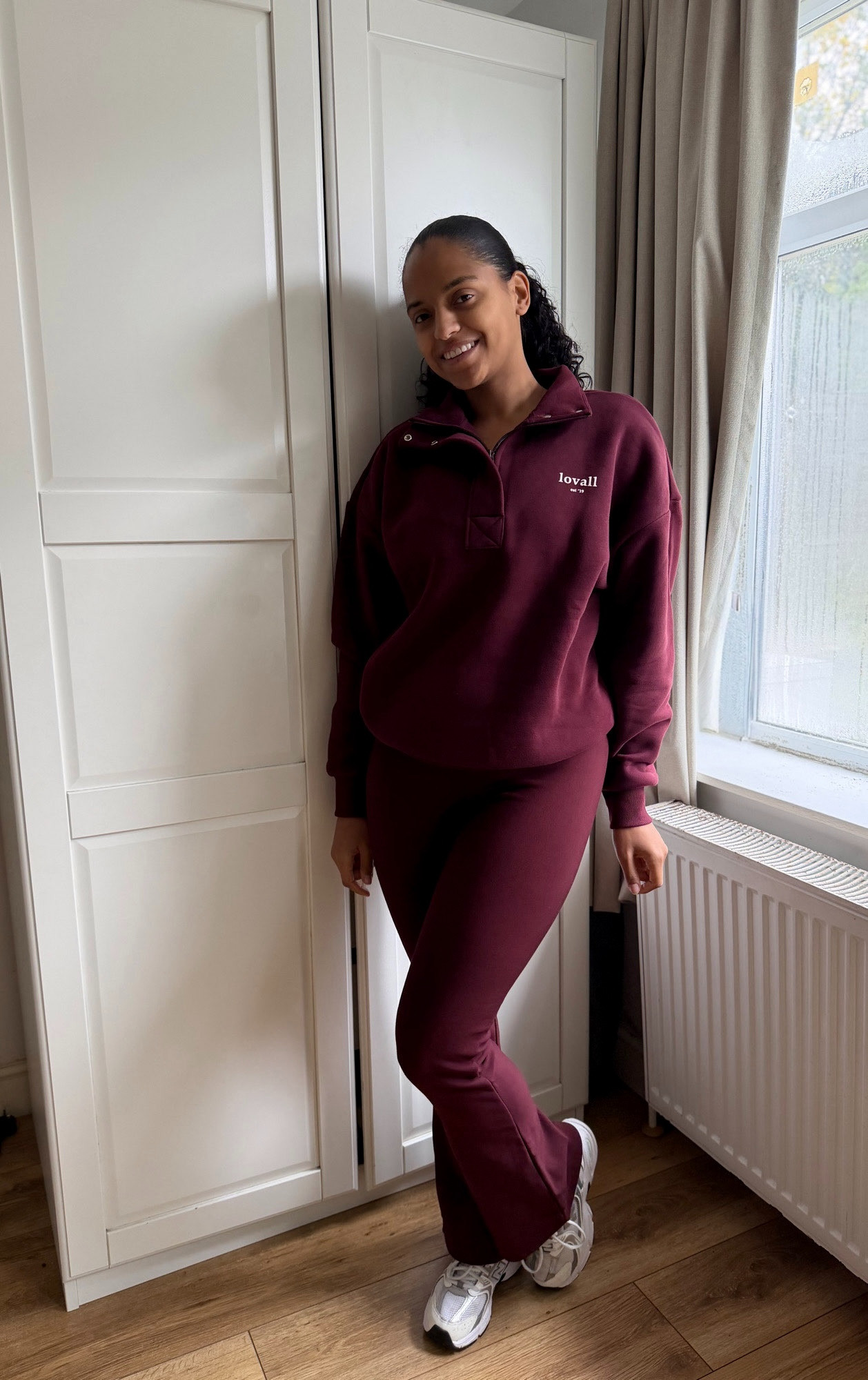 This burgundy set  is a winter favourite 🍷! Thick layered material keeps you warm while the stretch makes it super comfortable for all day wear. 

 #LTKwinter #LTKstyletip
