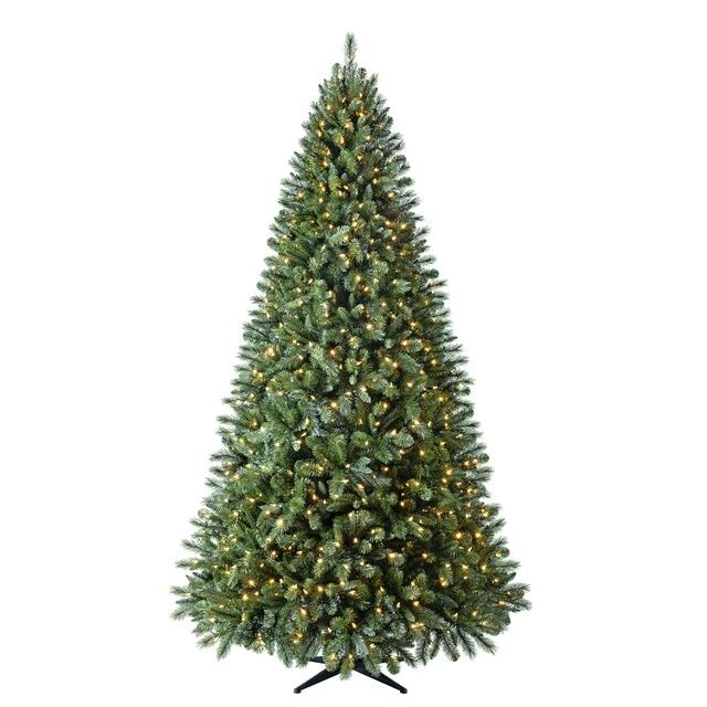 9 ft Pre-Lit Woodlake Spruce Artificial Christmas Tree, Color-Changing LED Lights, by Holiday Tim... | Walmart (US)