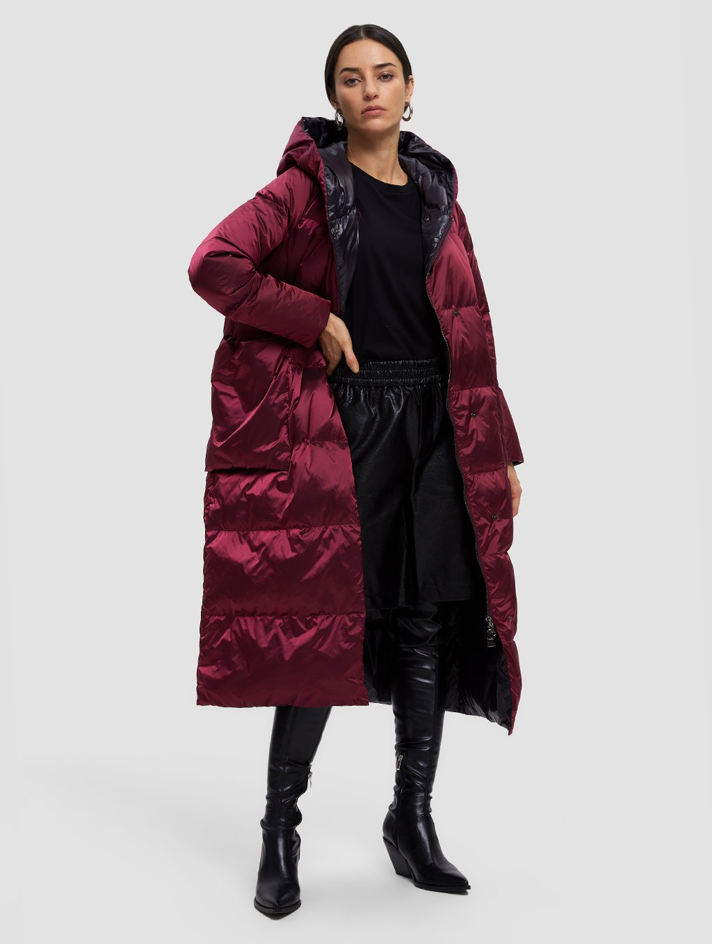 Maxi Hooded Puffer Jacket | Lattelierstore