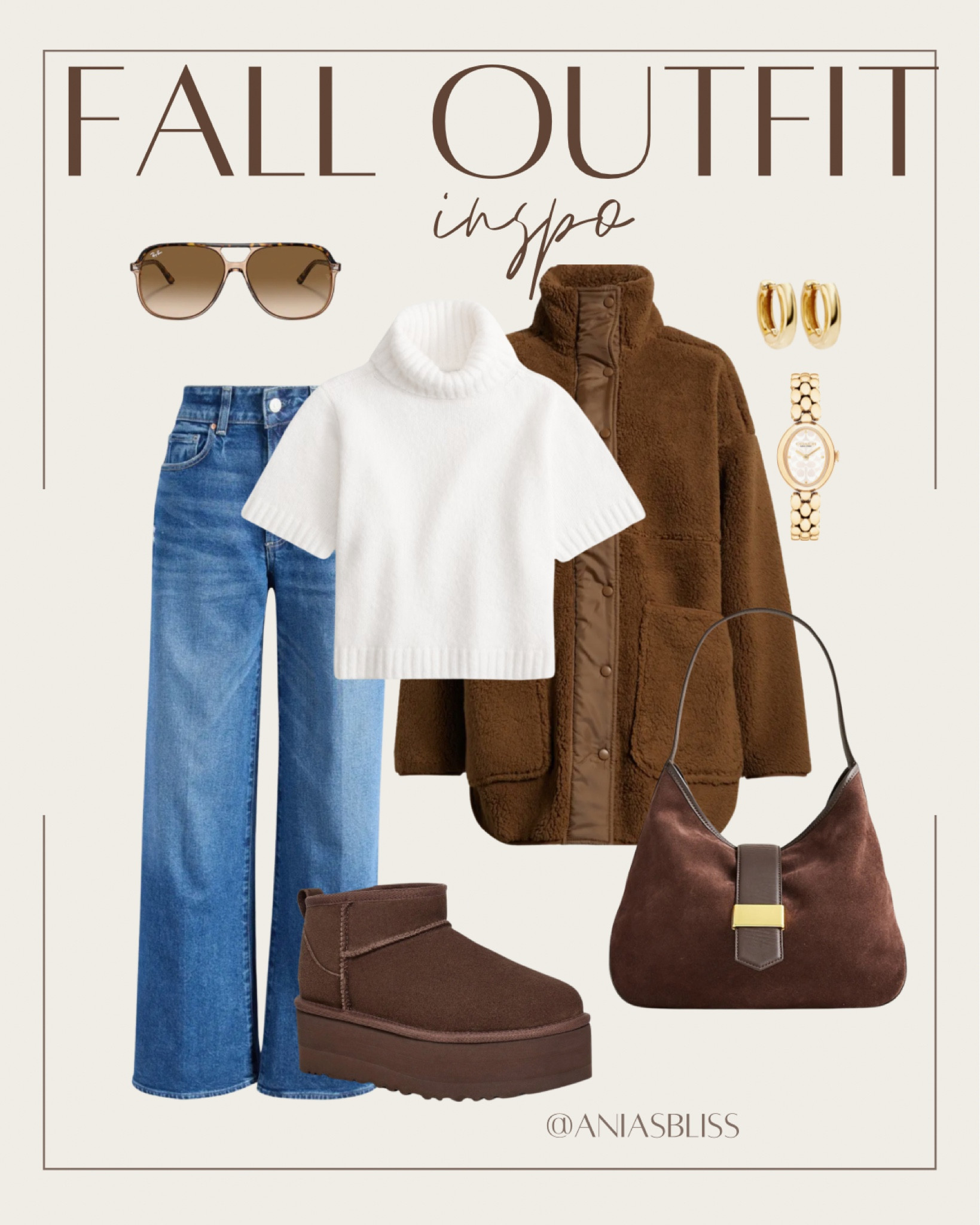 Fall outfit, Uggs, Sherpa jackett

#LTKStyleTip #LTKShoeCrush #LTKSeasonal