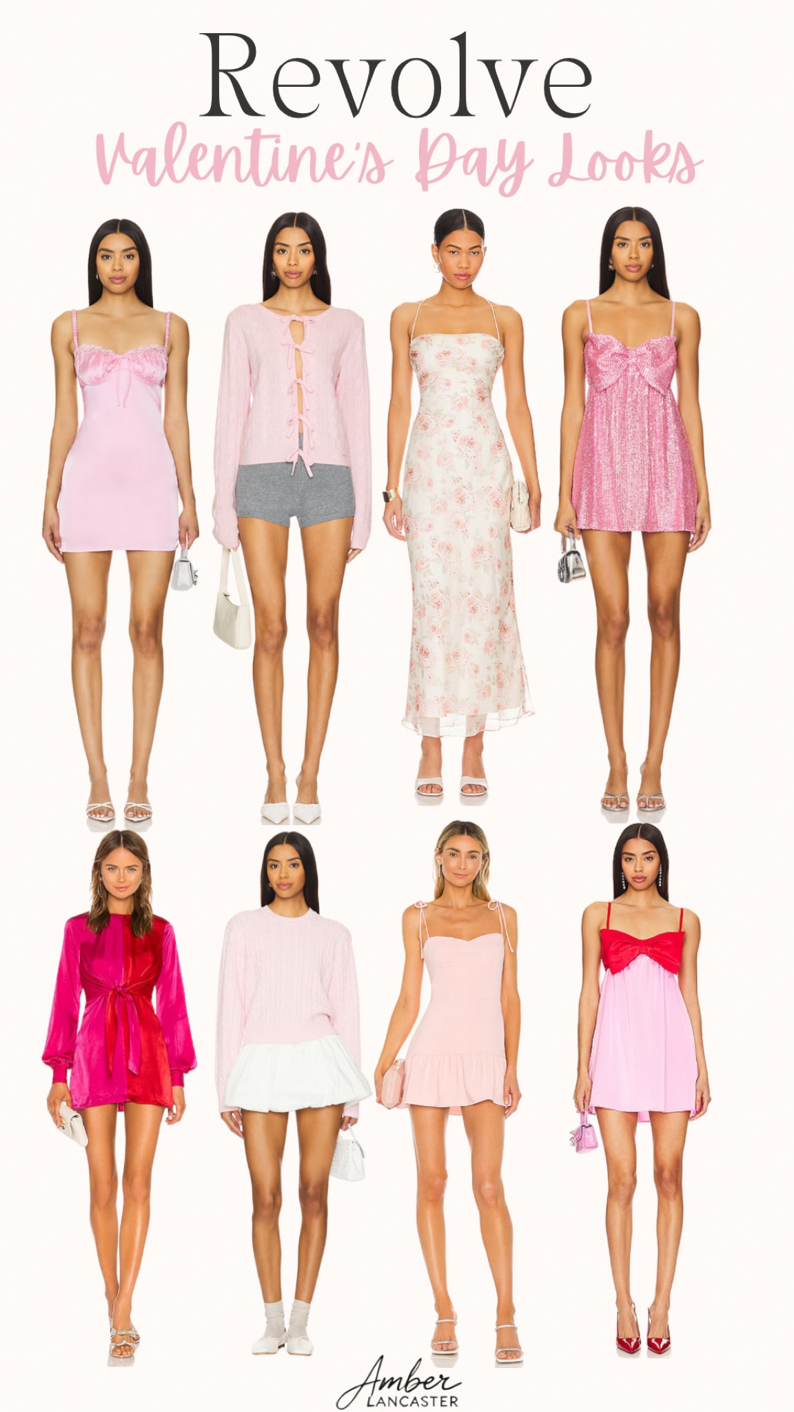 Valentine’s Day looks from Revolve 🎀 | revolve, revolve dress, revolve tops, revolve outfits, revolve sweater, valentines outfit, valentines dress women, valentines date dress, pink dress, pink sweater, bow dress, floral dress, mini dress. 

#LTKStyleTip #LTKSeasonal #LTKParties