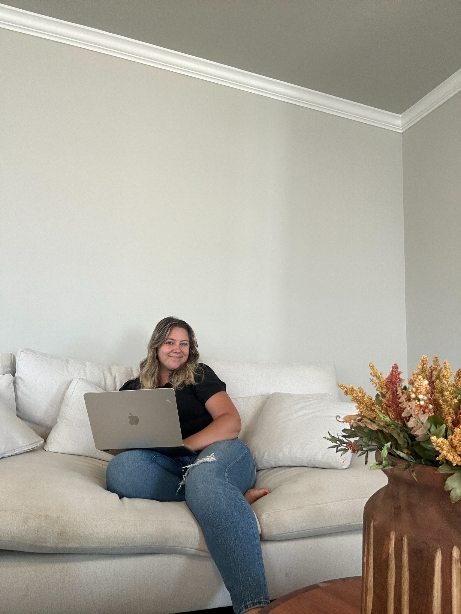 Working at home has its perks, like a big comfy couch and seeing my pretty fall decor! 

#LTKHome