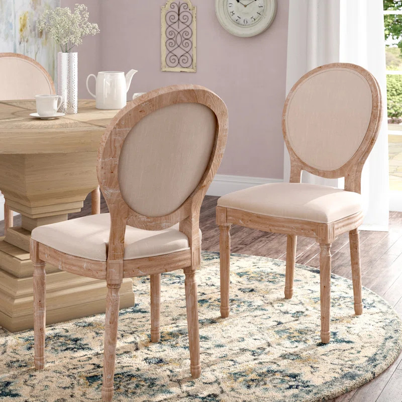 Patillo Upholstered King Louis Back Side Chair (Set of 2) | Wayfair North America