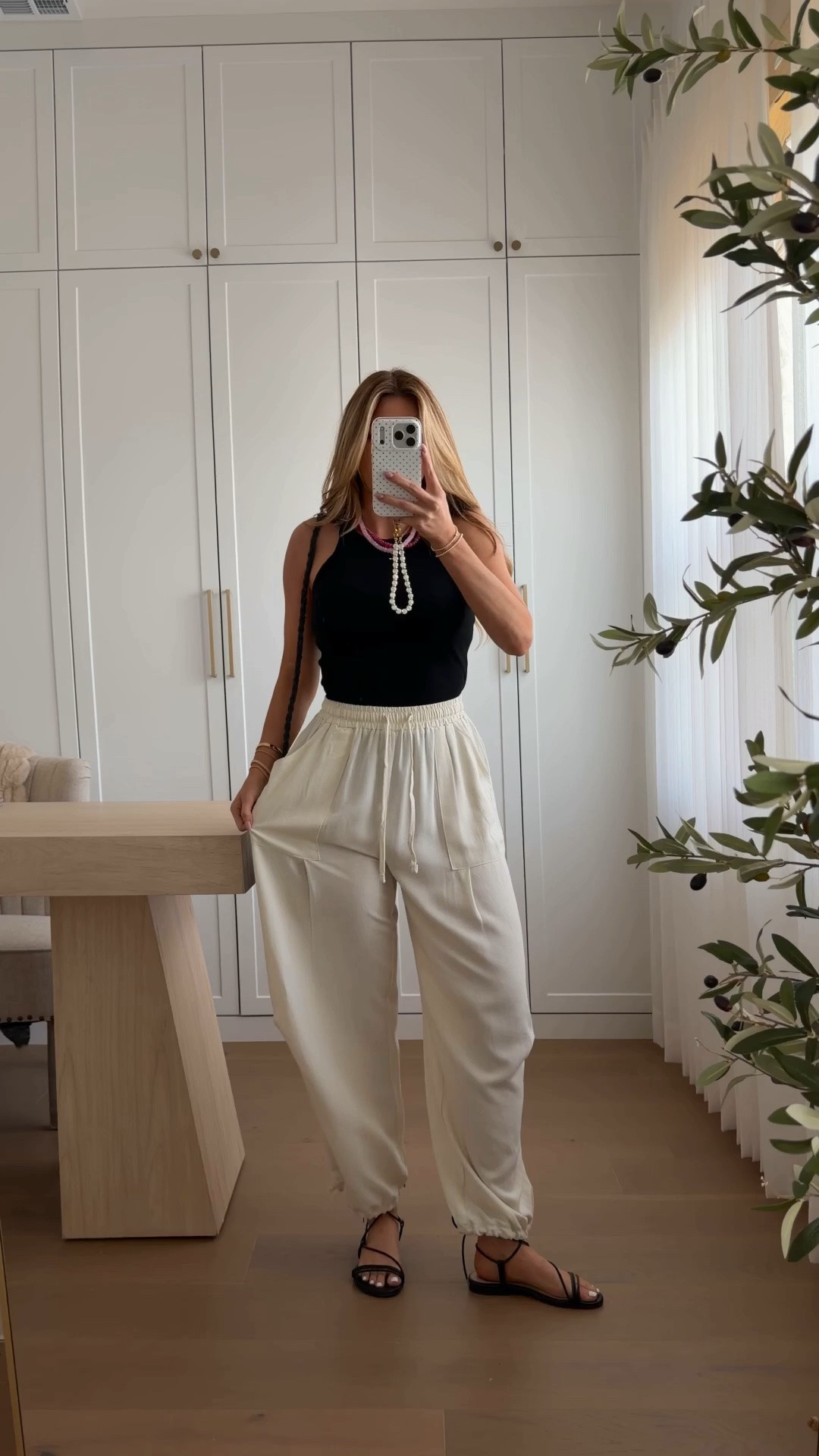 tank: xs // pants: xs
