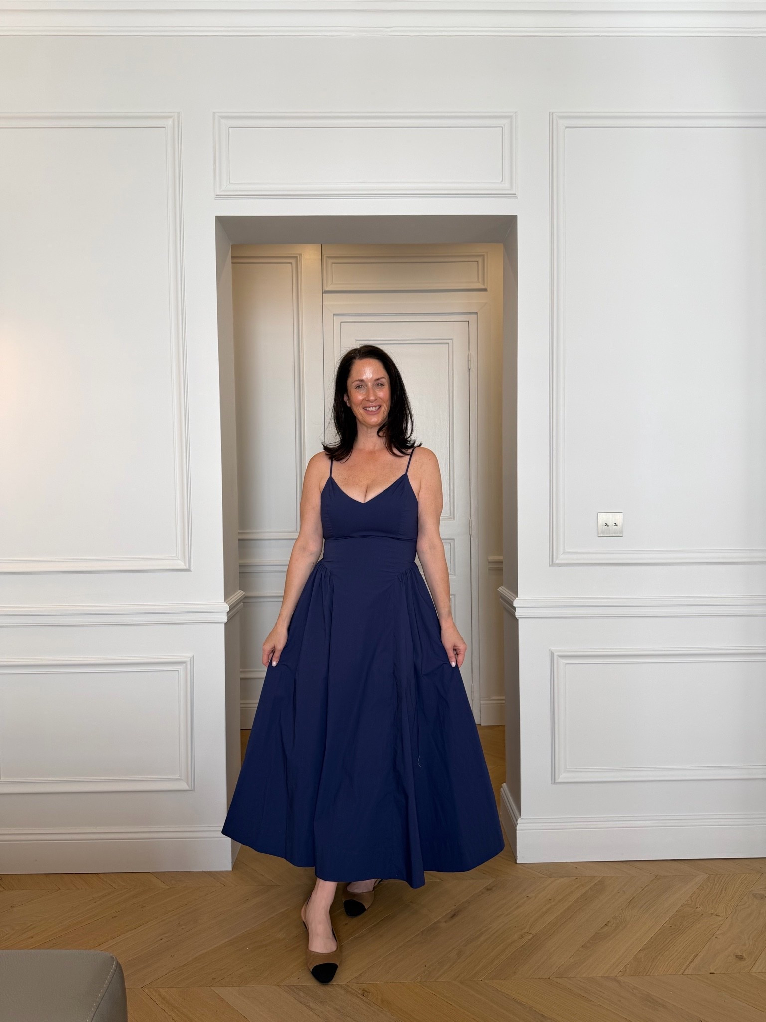 OOTD summer dress 
I love this full skirt navy dress from @Aritzia I paired it with simple jewelry and my rothys!

#LTKSeasonal #LTKOver40 #LTKootd