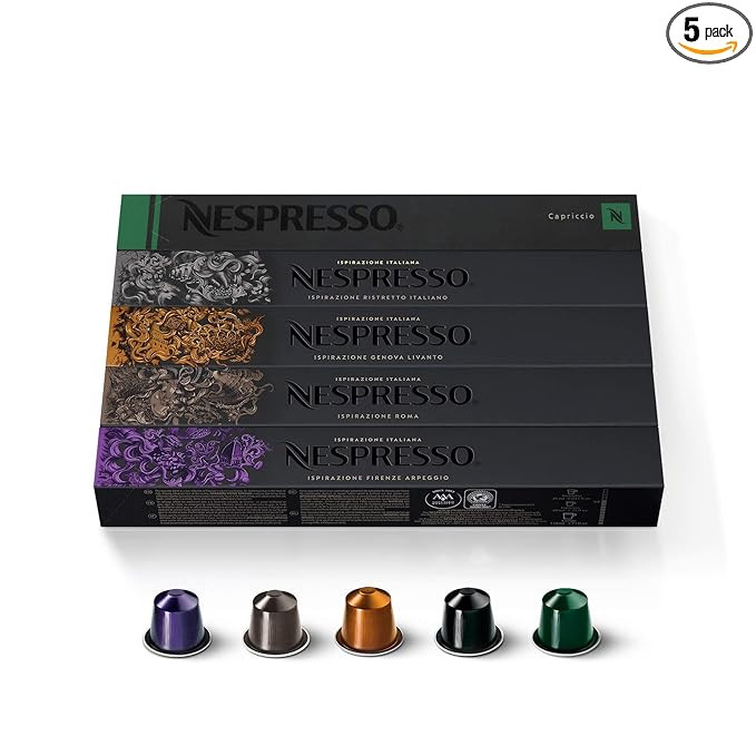 Nespresso Capsules OriginalLine, Ispirazione Variety Pack, Medium & Dark Roast Espresso Coffee, 1... | Amazon (US)