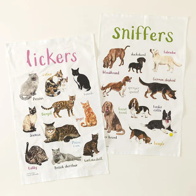 Rude Pets Tea Towel | UncommonGoods
