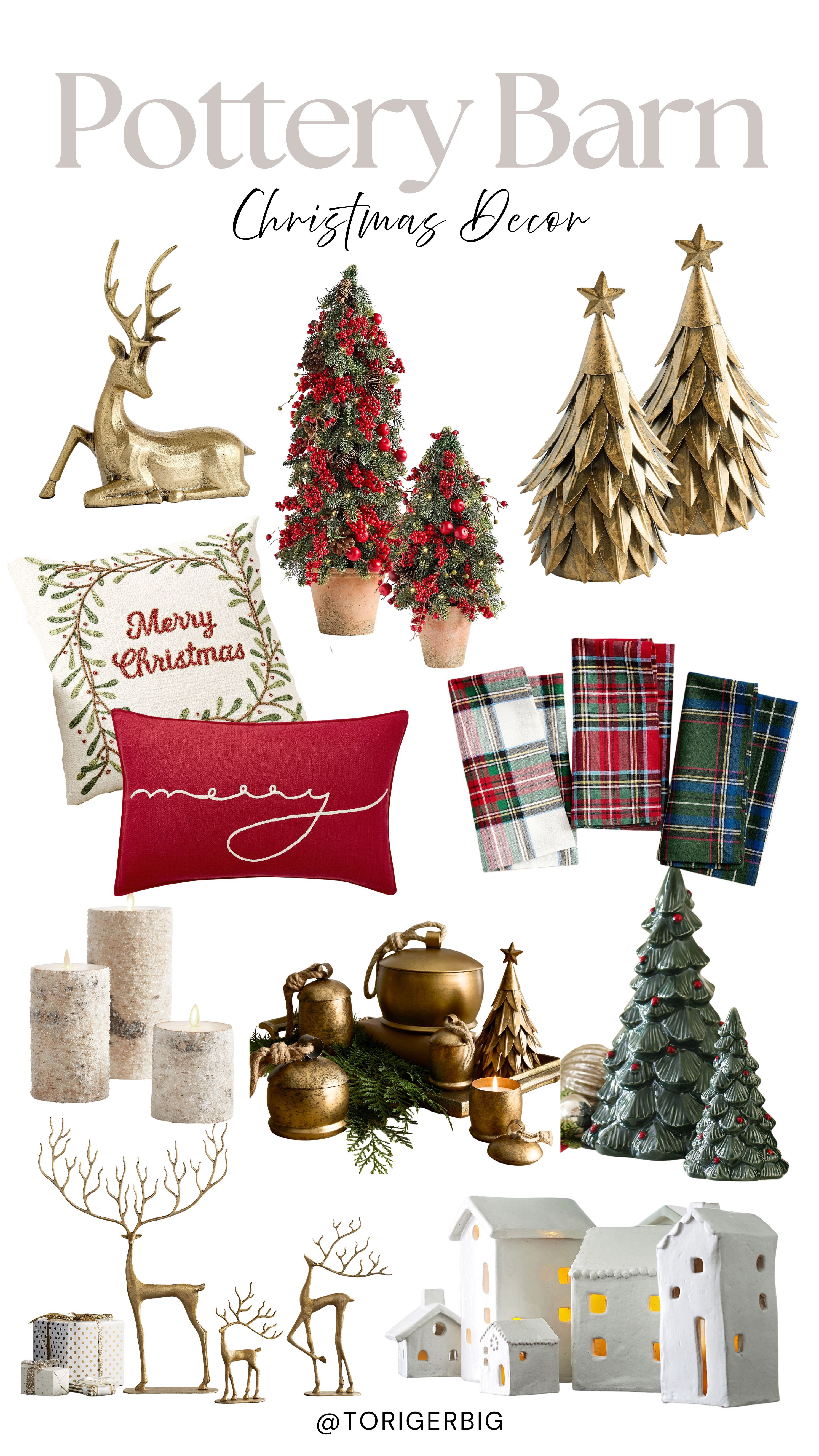 The cutest pottery barn Christmas decor. 

#potterybarn #christmasdecor 

 #LTKCyberWeek #LTKHoliday #LTKHome