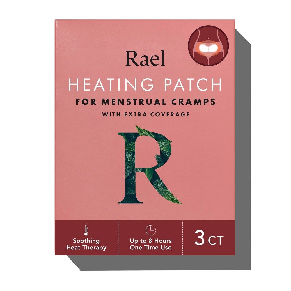 Rael Heating Patch for Menstrual Cramps with Extra Coverage - 3ct | Target