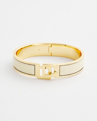 Chico's Click Ecru Bangle Bracelet | Chico's
