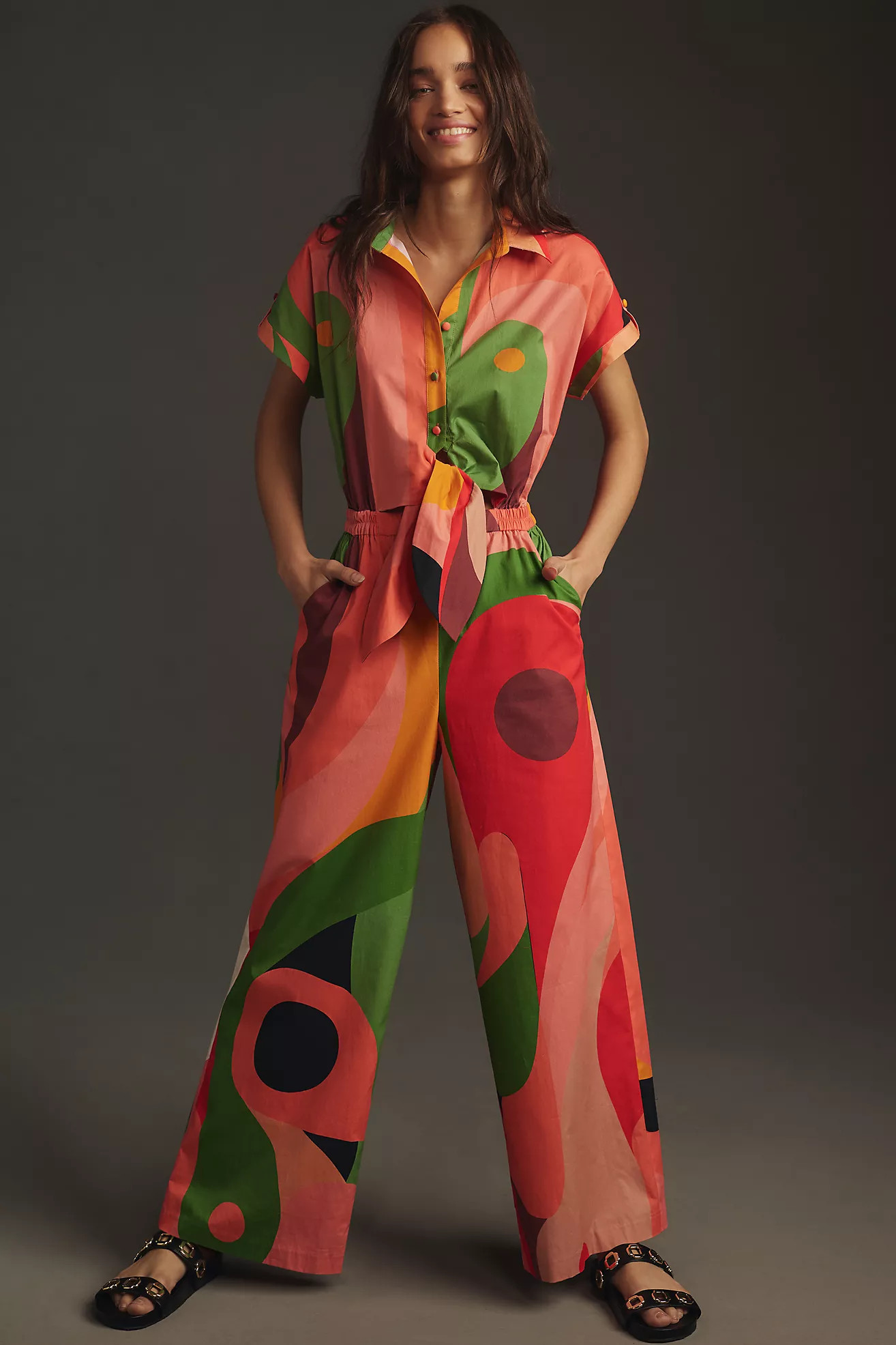 Hutch Poplin Printed Jumpsuit | Anthropologie (US)