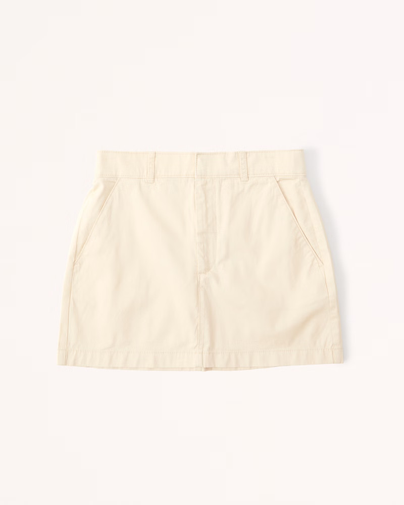 Chino Mini Skirt | Abercrombie & Fitch (US)