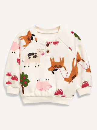 Printed Crew-Neck Sweatshirt for Baby | Old Navy (US)