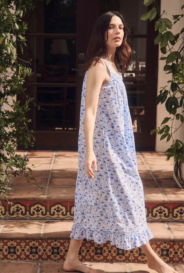 The "Eileen" Spring Meadow Cotton Lawn Ballet Nightgown | Eileen West