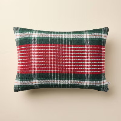 14"x20" Plaid Lumbar Toss Pillows - Hearth & Hand™ with Magnolia | Target