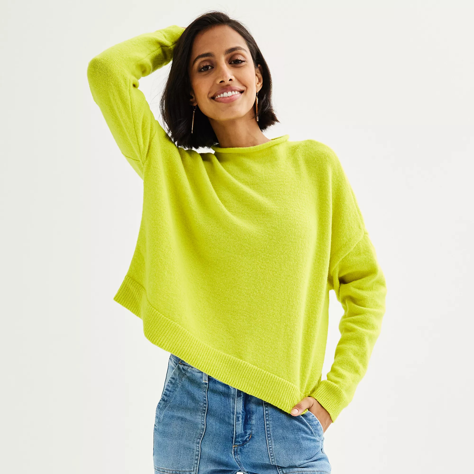 Women's Sonoma Goods For Life® Funnel Neck Sweater | Kohl's